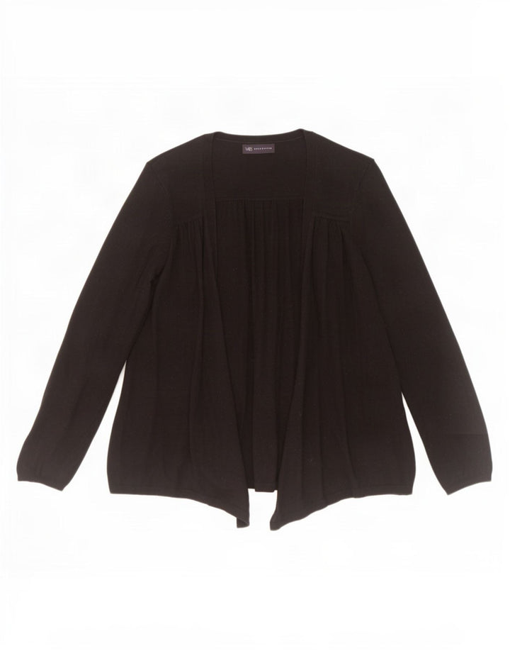 Pulover cardigan deschis pentru femei Marks & Spencer UK 12 Poliamidă neagră medie
