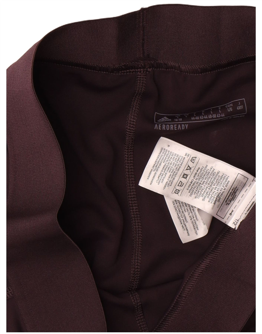 Leggings Aeroready pentru femei Adidas Marea Britanie 16/18 Poliester maro mare