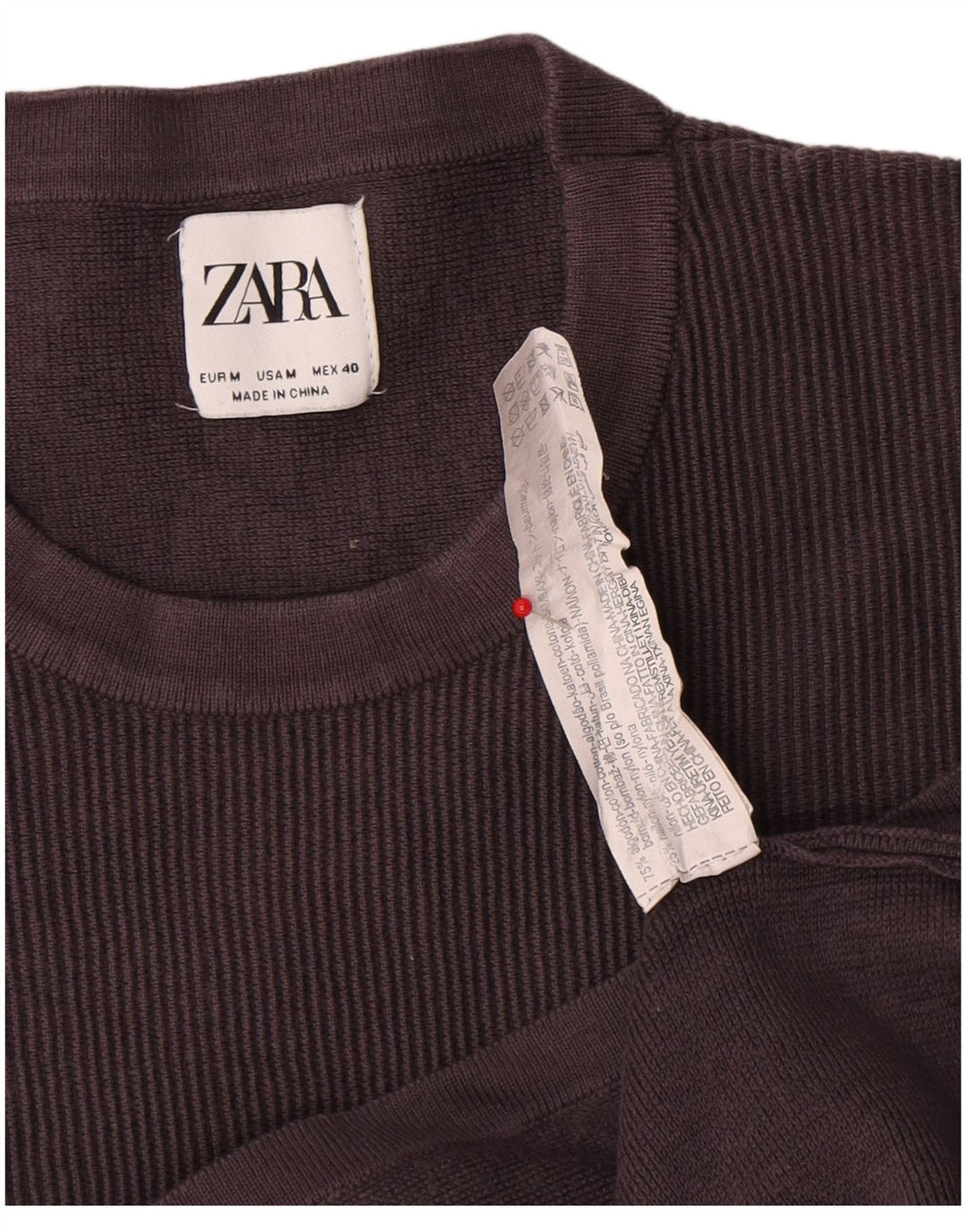 Tricou pentru bărbați Zara Top din bumbac gri mediu