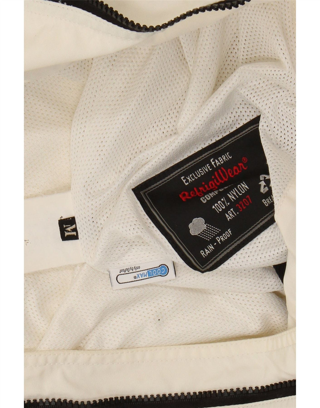 REFRIGWEAR Jachetă Bomber Coolmax pentru femei UK 14 Medium White Nylon