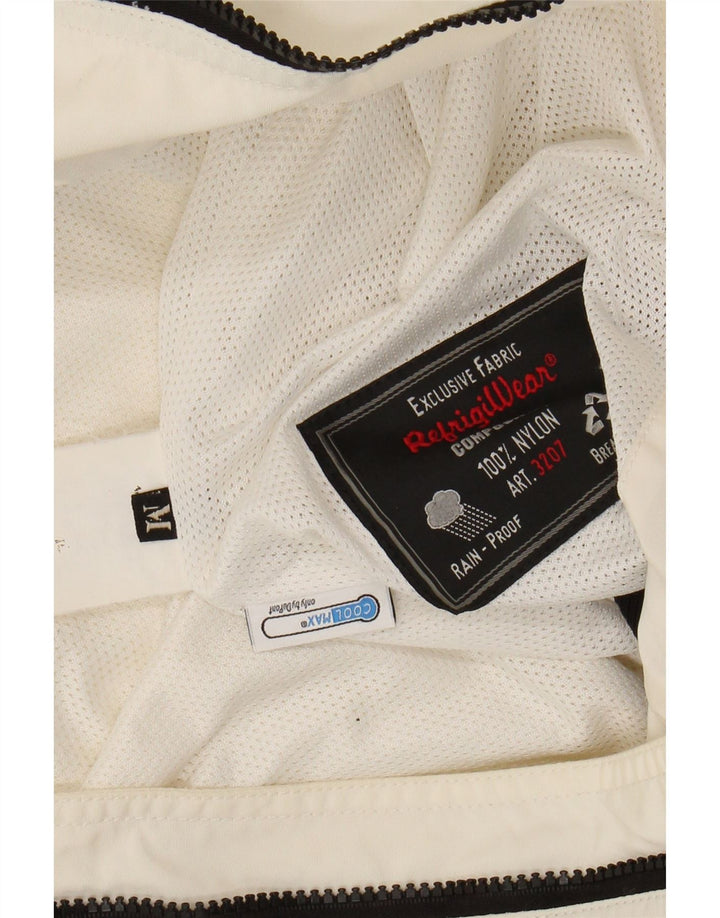 REFRIGWEAR Jachetă Bomber Coolmax pentru femei UK 14 Medium White Nylon