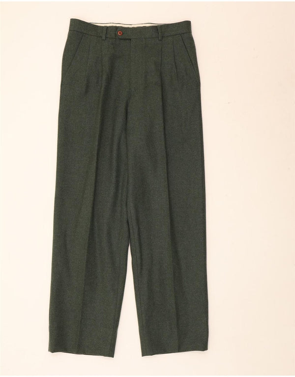 Pantaloni de costum pentru bărbați Valentino IT 48 Medium L32 L31 Verde