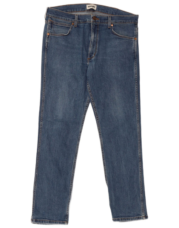 Blugi drepte Wrangler pentru bărbați Greensboro W36 L32 bumbac albastru