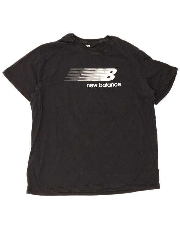 Tricou grafic pentru bărbați New Balance Top 2XL bumbac negru