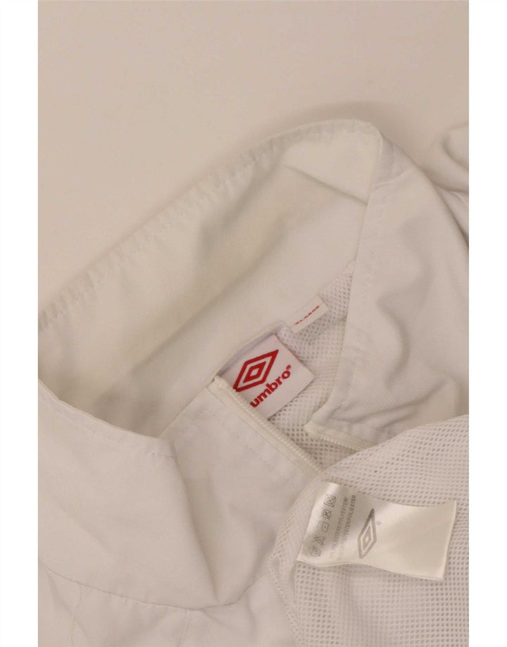 Jachetă de trening Umbro pentru bărbați, XL, alb, poliester, sport