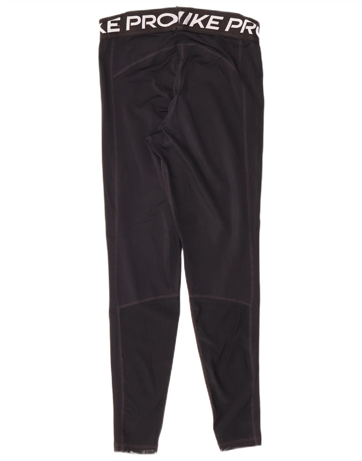 Leggings Nike Dri Fit Graphic pentru femei UK 12 Medium Black Poliester Sports