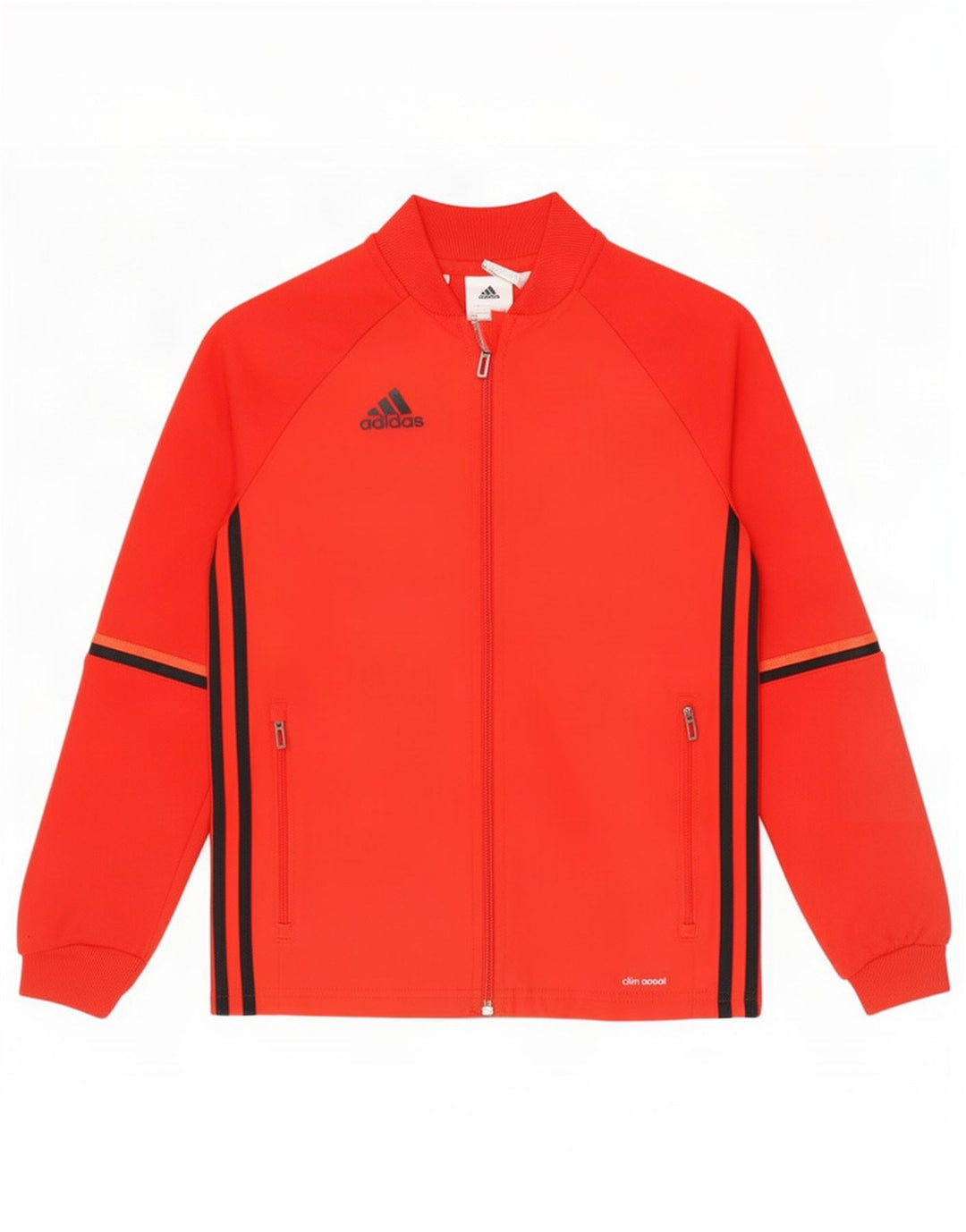 Jachetă de top pentru trening Climacool Adidas pentru băieți 9-10 ani, roșu colorblock