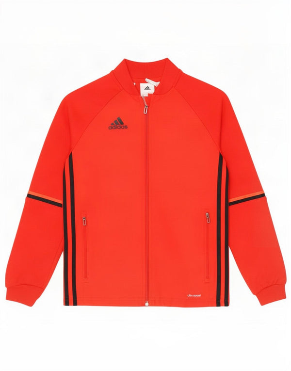 Jachetă de top pentru trening Climacool Adidas pentru băieți 9-10 ani, roșu colorblock