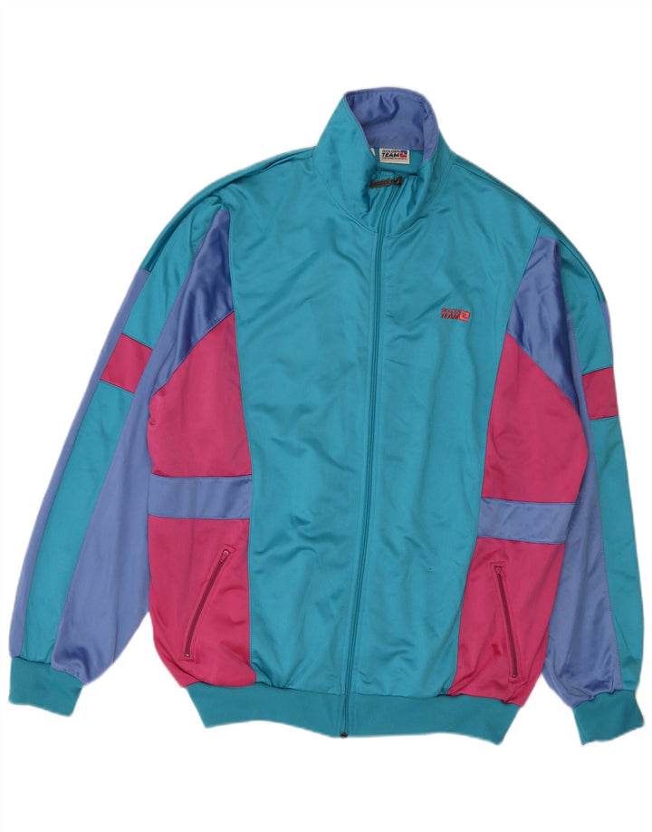 Jachetă de trening pentru bărbați Golden Team XL, albastru, poliester color bloc