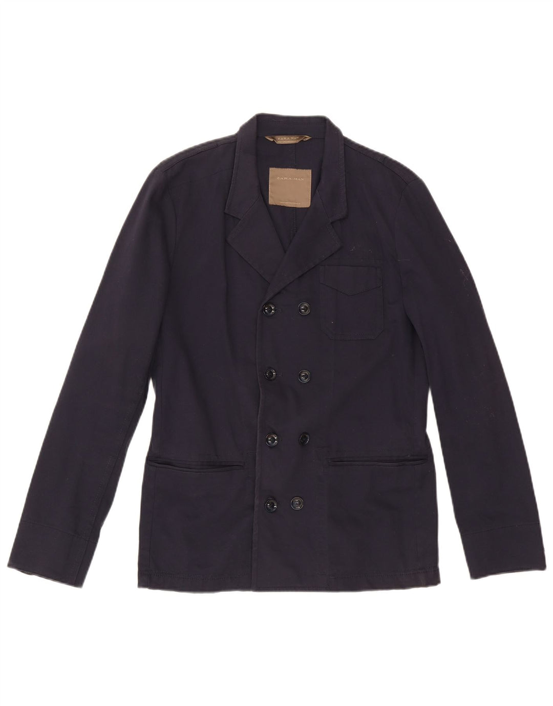 Jachetă Blazer pentru bărbați Zara Marea Britanie 38, mediu, bleumarin, bumbac