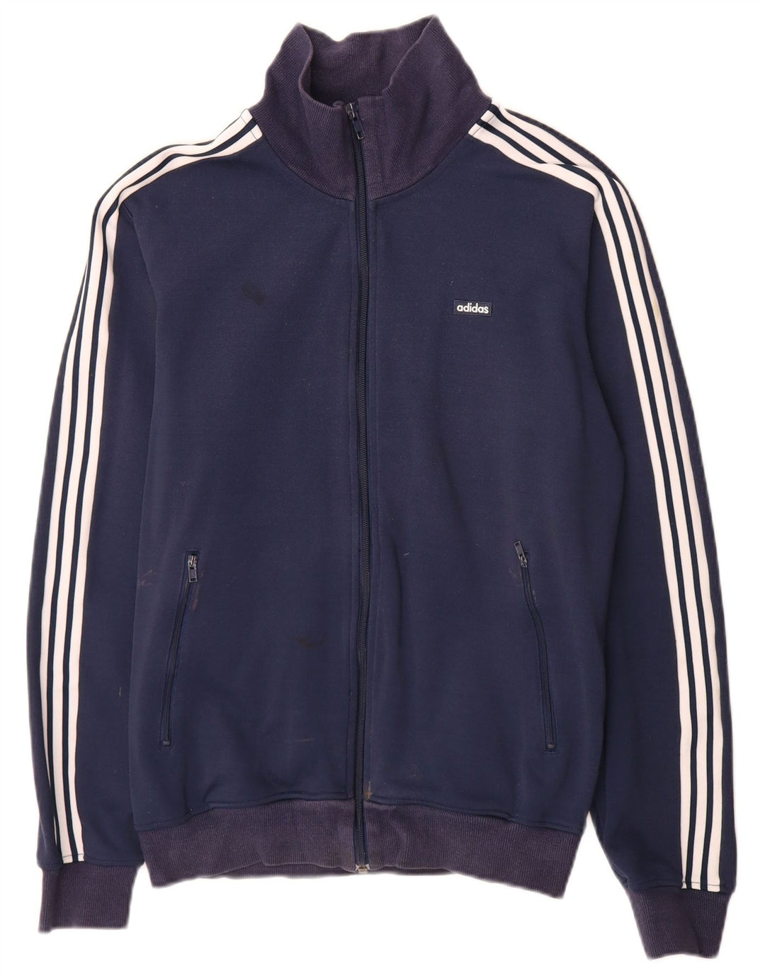 Jachetă de trening pentru bărbați Adidas, poliester, albastru, mediu