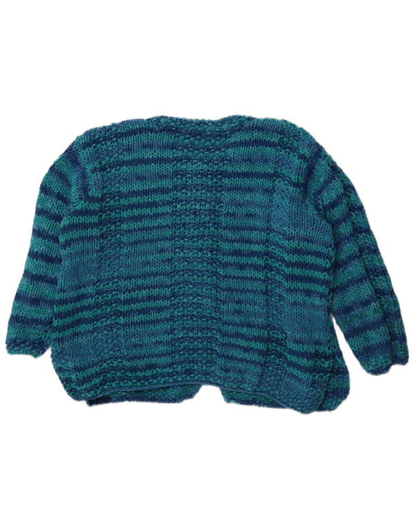 Pulover Cardigan Vintage pentru Damă UK 18 XL Blue Striped