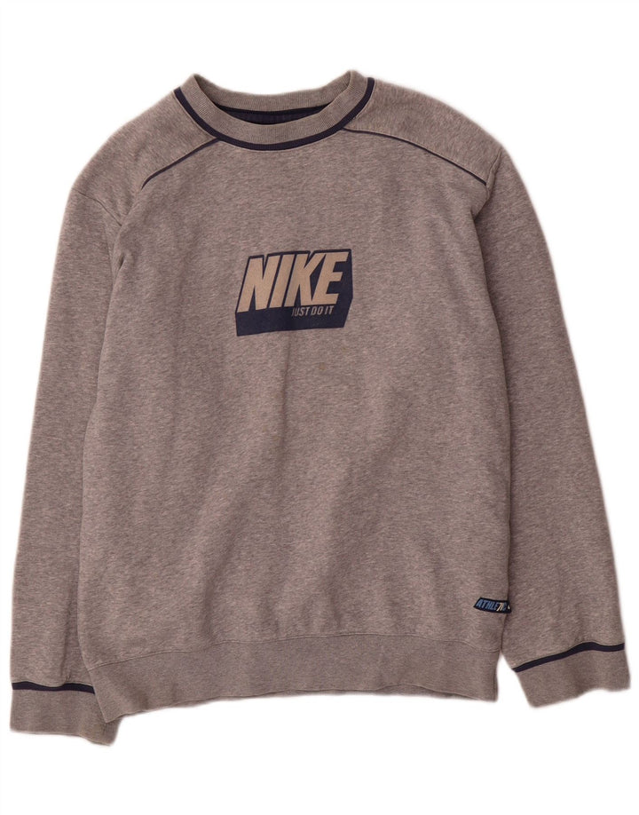 Pulover cu grafic Nike pentru băieți, 12-13 ani, mare, gri pete