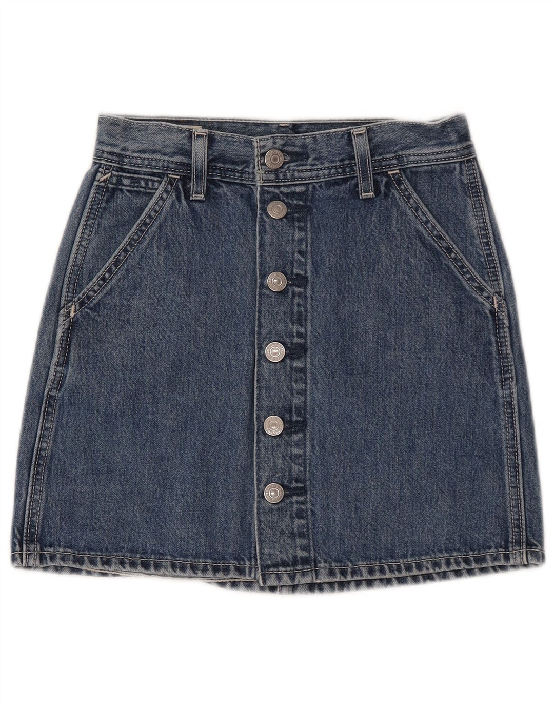 Fusta de blugi pentru femei Levi's W23 2XS Bumbac albastru