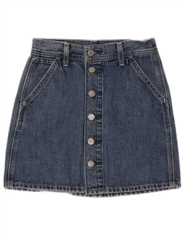 Fusta de blugi pentru femei Levi's W23 2XS Bumbac albastru
