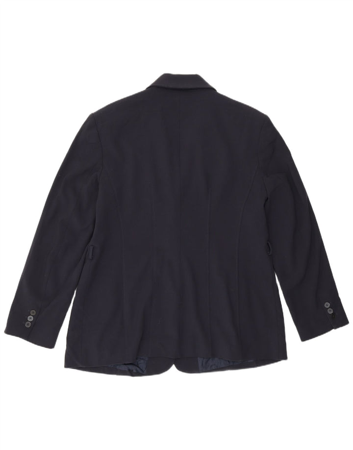 Blazer pentru femei Zara UK 18 XL Bleumarin Poliester