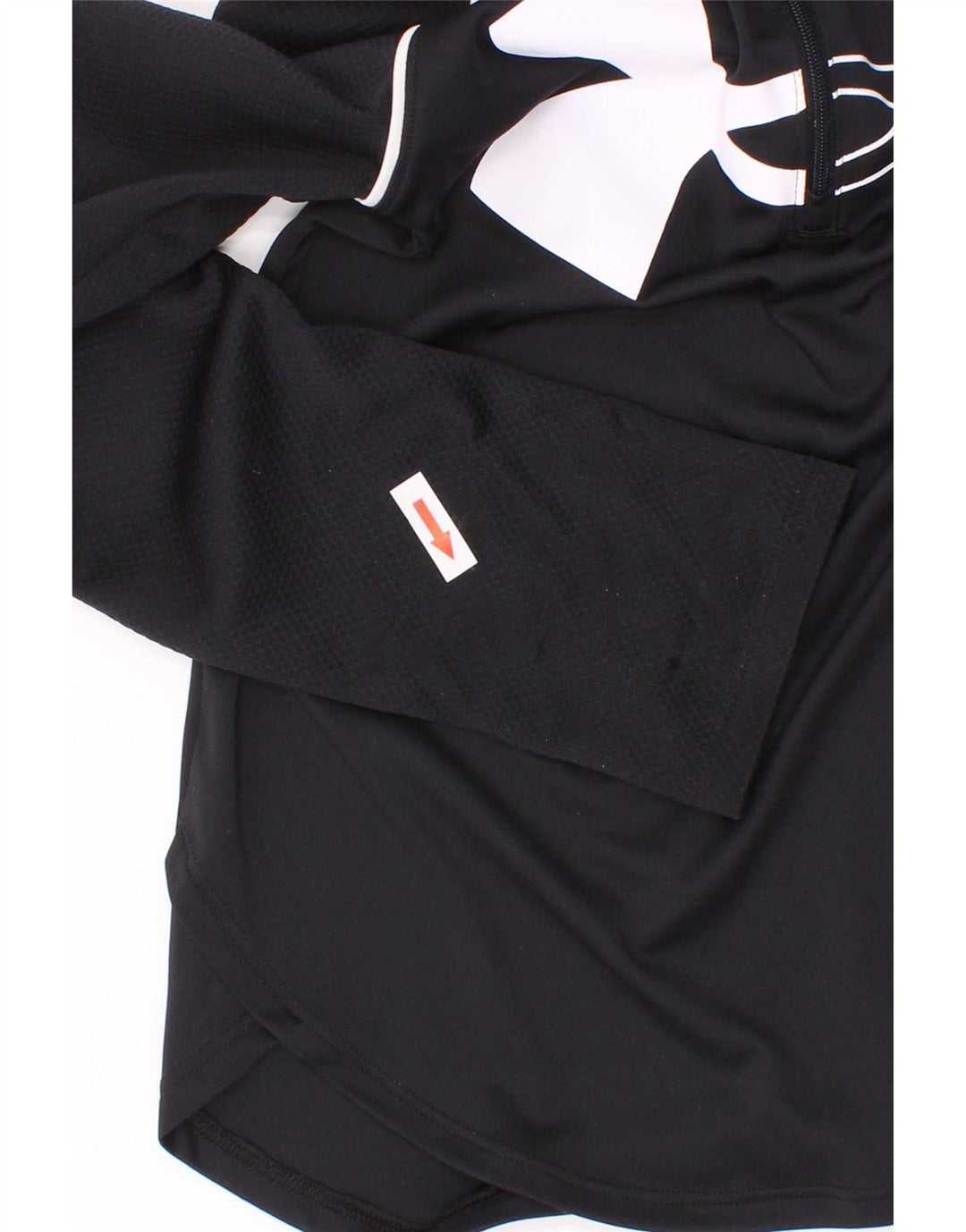 Under Armour Fete Fitted Graphic Top Maneca Lunga 9-10 Ani Mediu Negru