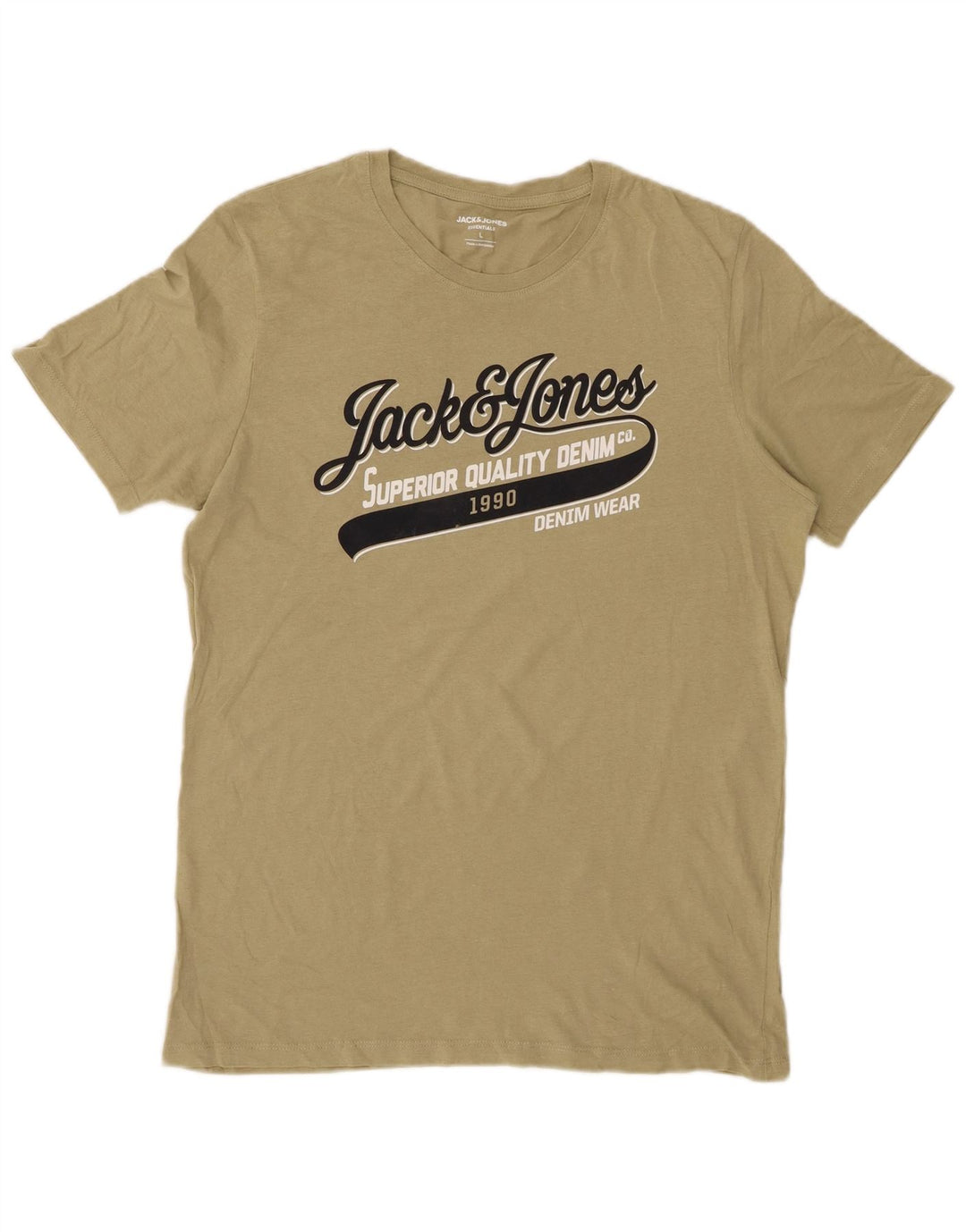 JACK & JONES Tricou grafic pentru bărbați Top mare kaki