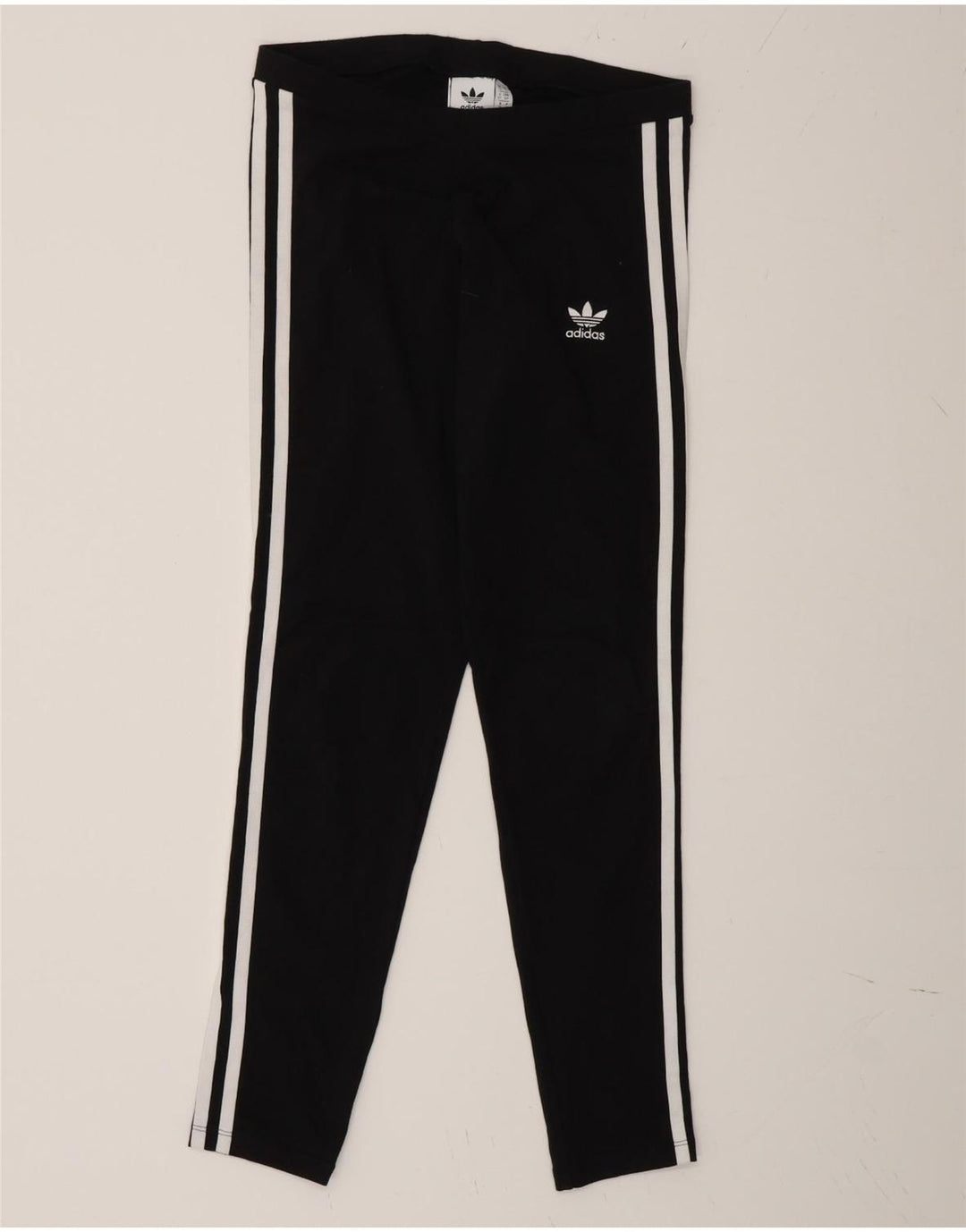 Leggings pentru femei Adidas UK 10 mic bumbac negru