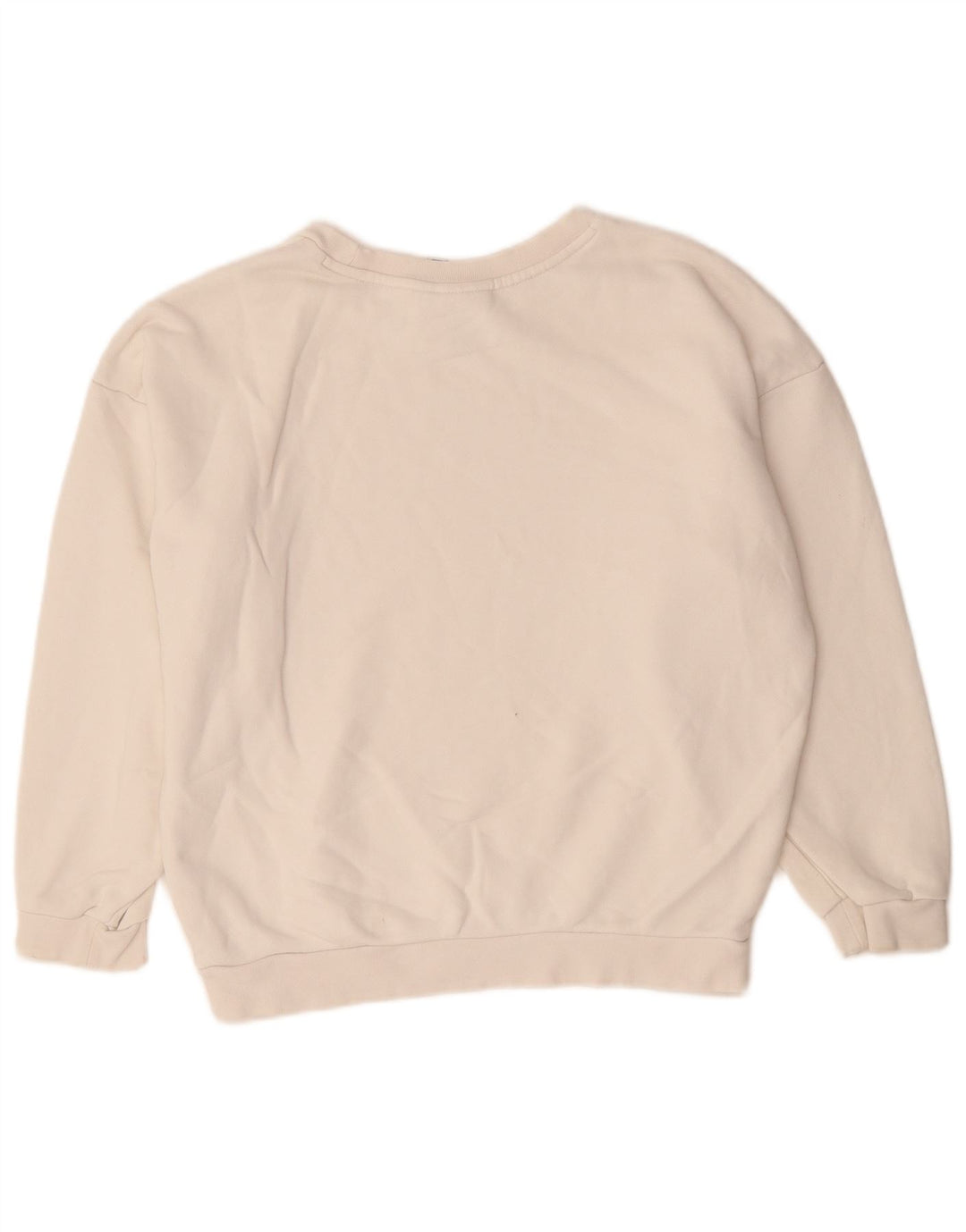 Pulover Adidas Oversized Crop Graphic pentru femei UK 8 Small White