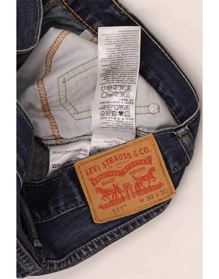 Blugi Levi's 511 Slim pentru bărbați W30 L30 Bumbac albastru
