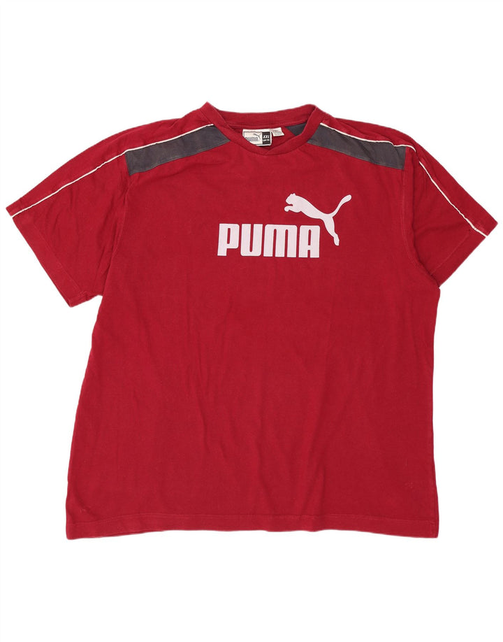 Tricou grafic pentru bărbați PUMA Top 2XL, roșu, bloc de culoare