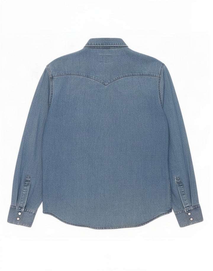 Cămașă Levi's Slim Fit Denim, Bumbac Albastru Mic