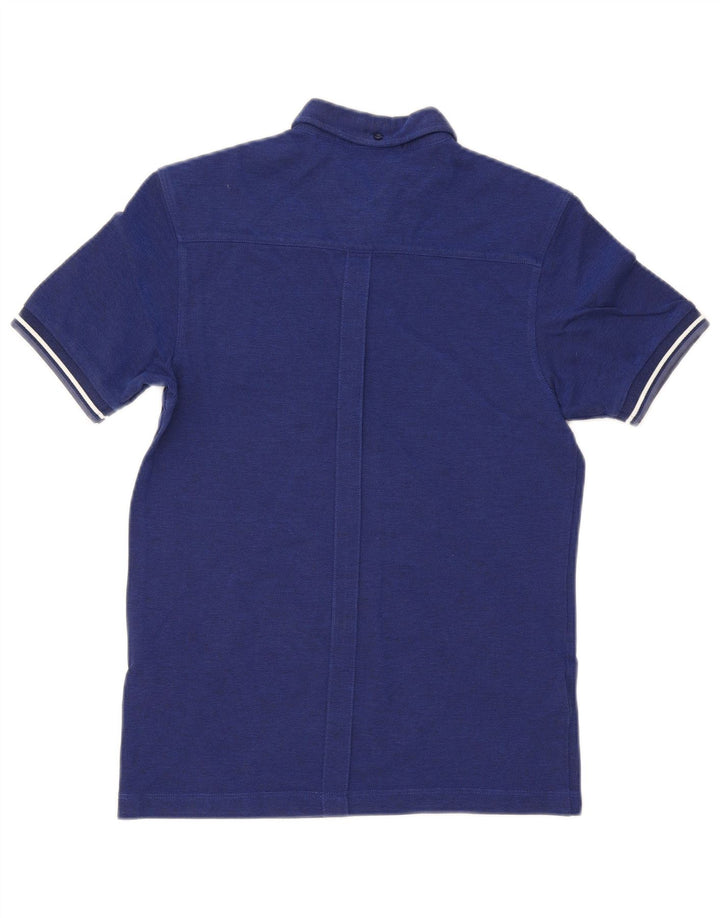 Cămașă polo Fred Perry pentru bărbați, bumbac cu dungi, albastru bleumarin