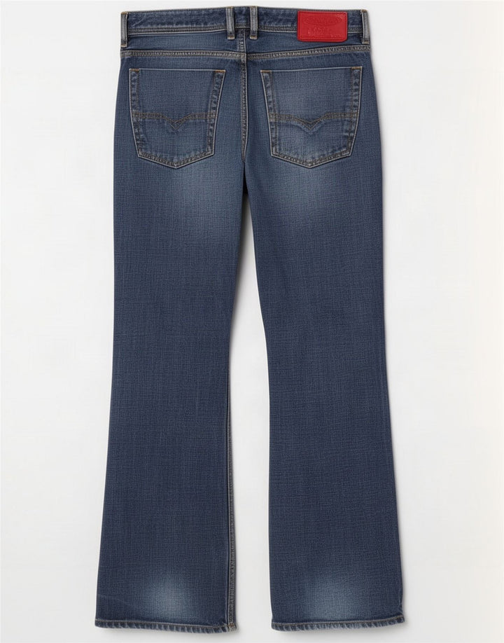 Diesel Jeans Bootcut pentru bărbați W32 L31 Blue Cotton