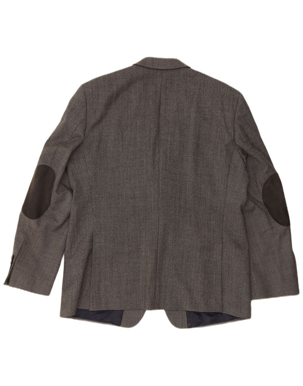 PIERRE CARDIN Jachetă pentru bărbați cu 2 nasturi, UK 40, lână virgină mare, gri