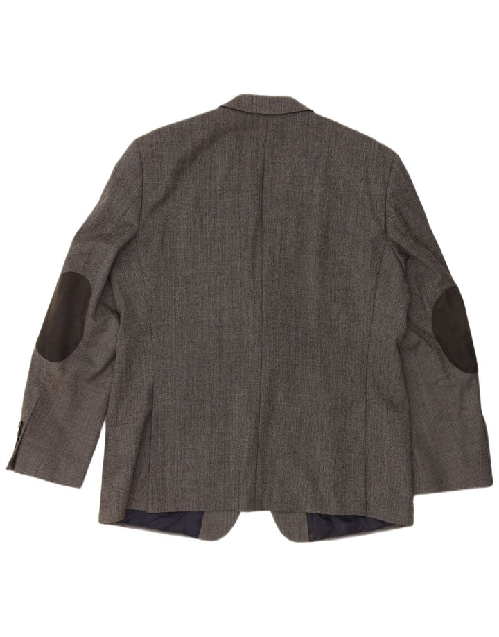 PIERRE CARDIN Jachetă pentru bărbați cu 2 nasturi, UK 40, lână virgină mare, gri