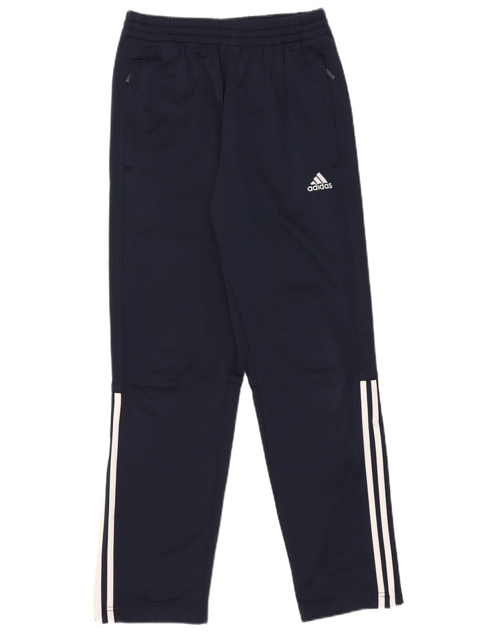Pantaloni de trening Adidas pentru băieți 15-16 ani poliester bleumarin