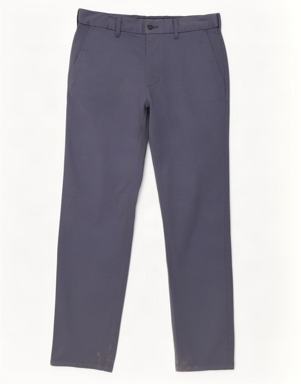 Pantaloni chino drepți pentru bărbați Marks & Spencer L32 L31 Bumbac bleumarin