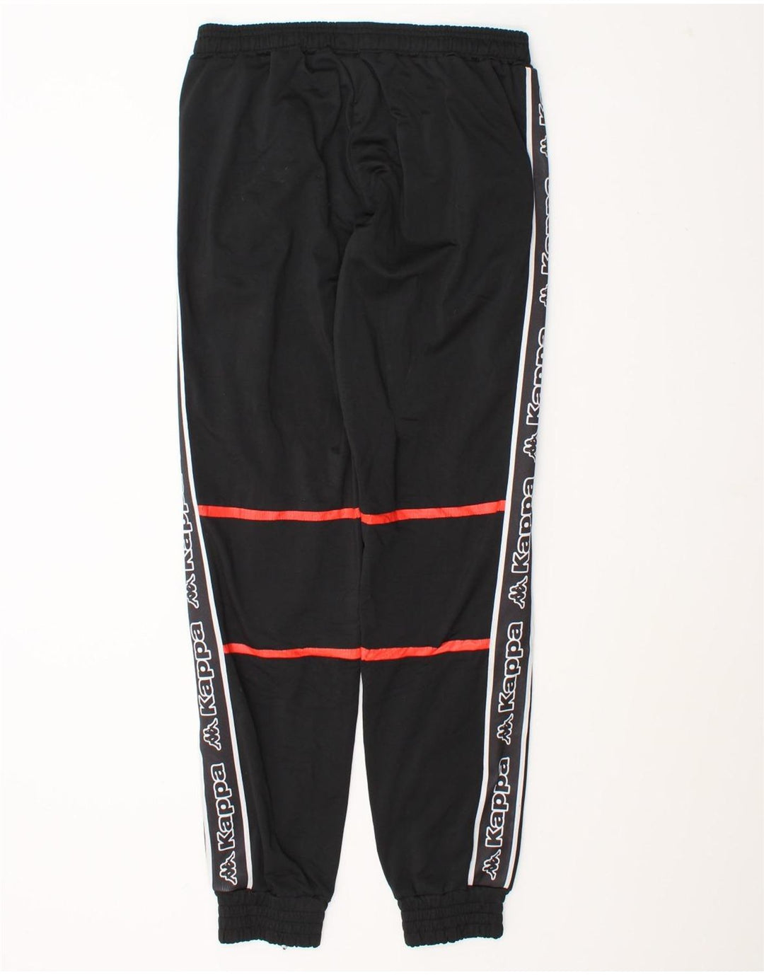 Pantaloni de trening pentru bărbați cu grafică Kappa Pantaloni de jogging mediu negru
