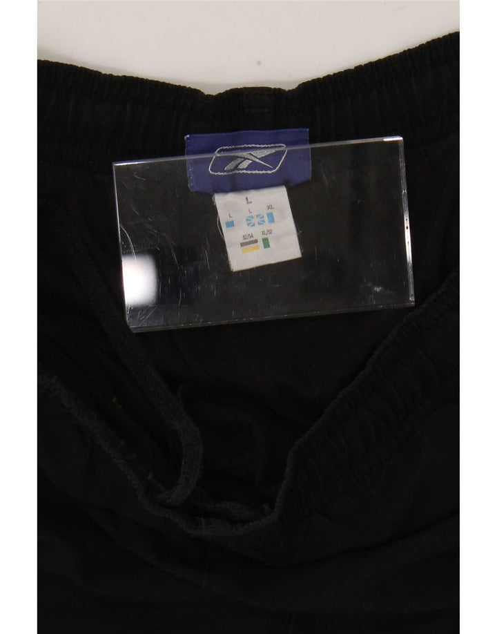 Pantaloni de trening pentru bărbați Reebok Joggeri mari, negru, poliester