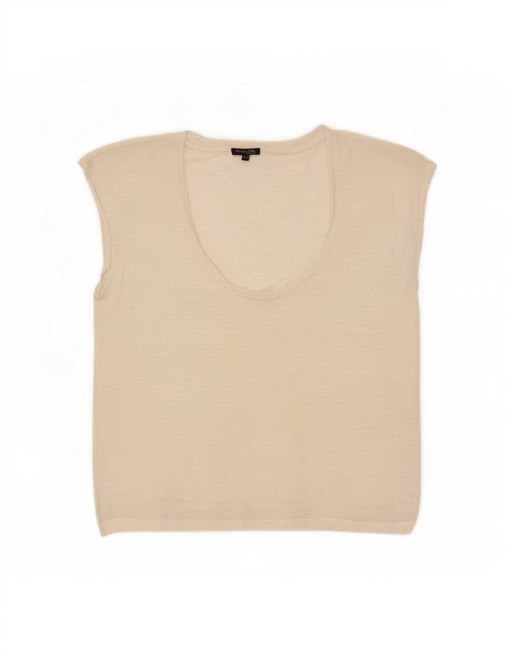 Vestă Massimo Dutti pentru femei UK 14 Medium Off White