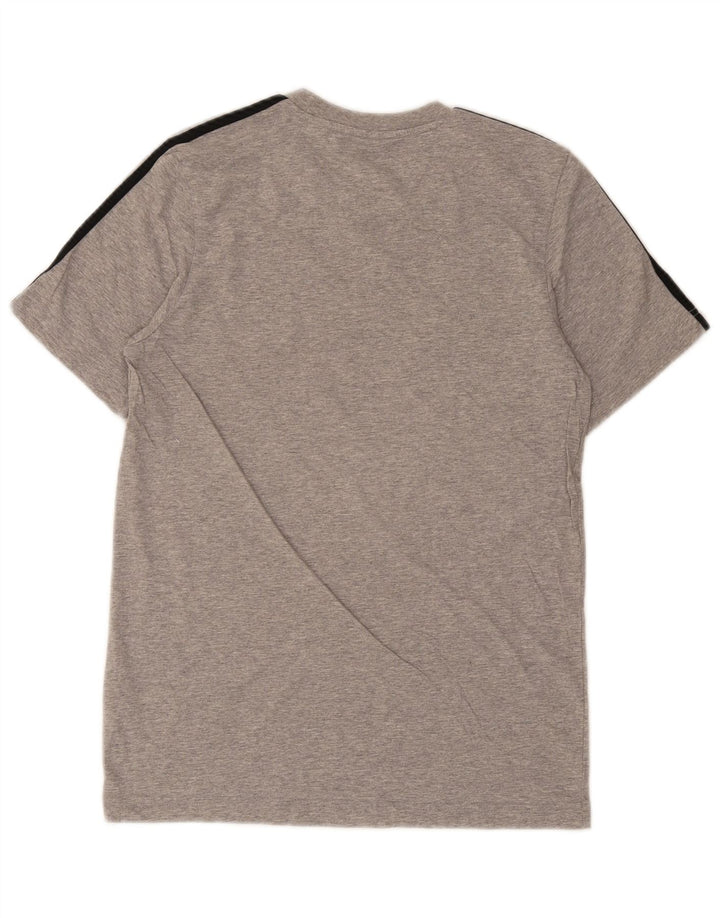 Tricou pentru bărbați Adidas Top mic, gri bumbac