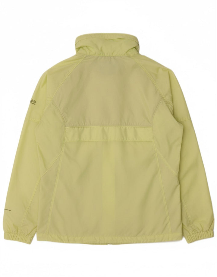 COLUMBIA Womens Oversized Windbreaker Jacket UK 10 Small Yellow Nylon