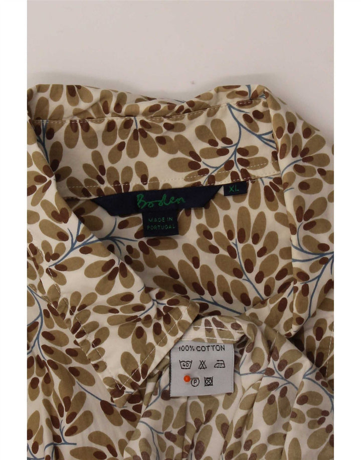 Cămașă Boden pentru bărbați XL, maro, bumbac floral