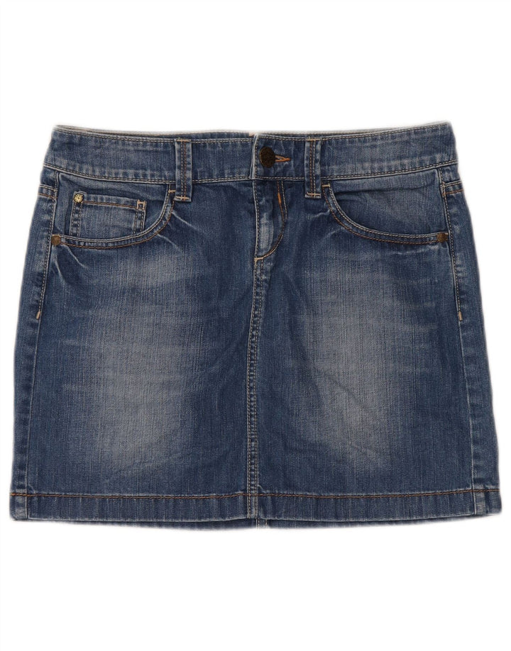 Fusta de blugi pentru femei Esprit UK 12 Medium W32 Bumbac albastru