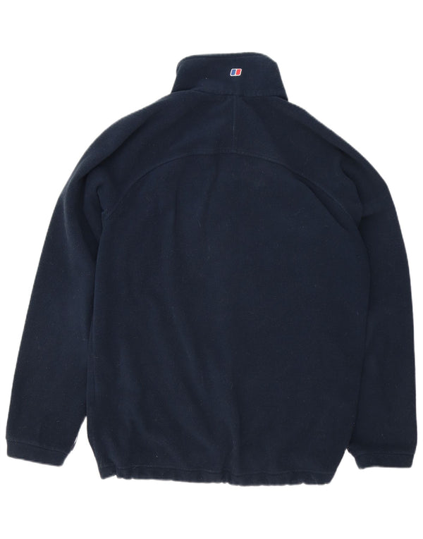 Berghaus Mens Fleece Jacket UK 40 Large Navy Blue Polyester