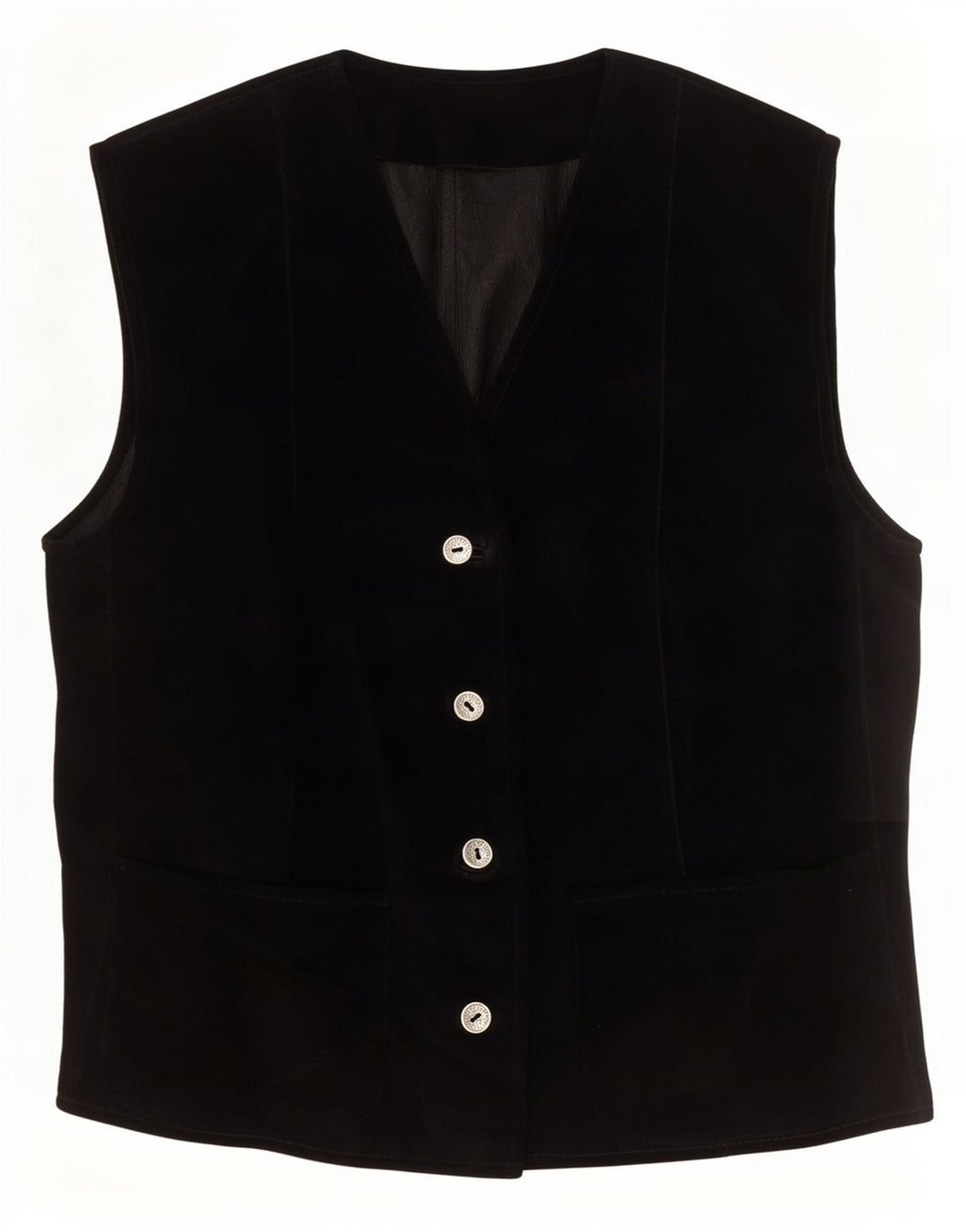 Vestă vintage pentru femei UK 12 Medium Black