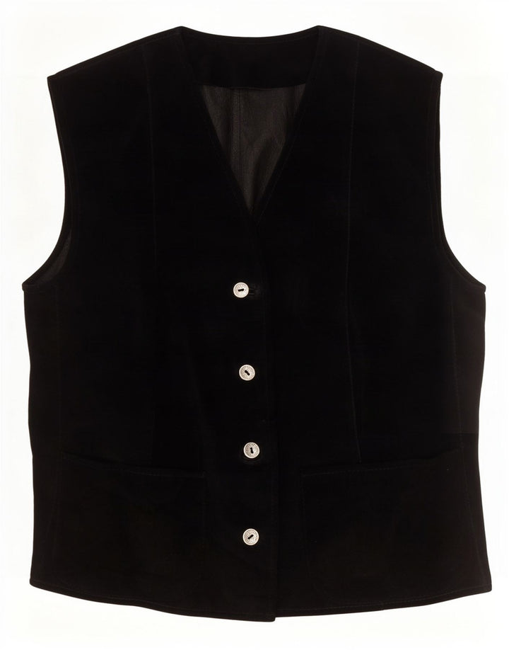 Vestă vintage pentru femei UK 12 Medium Black