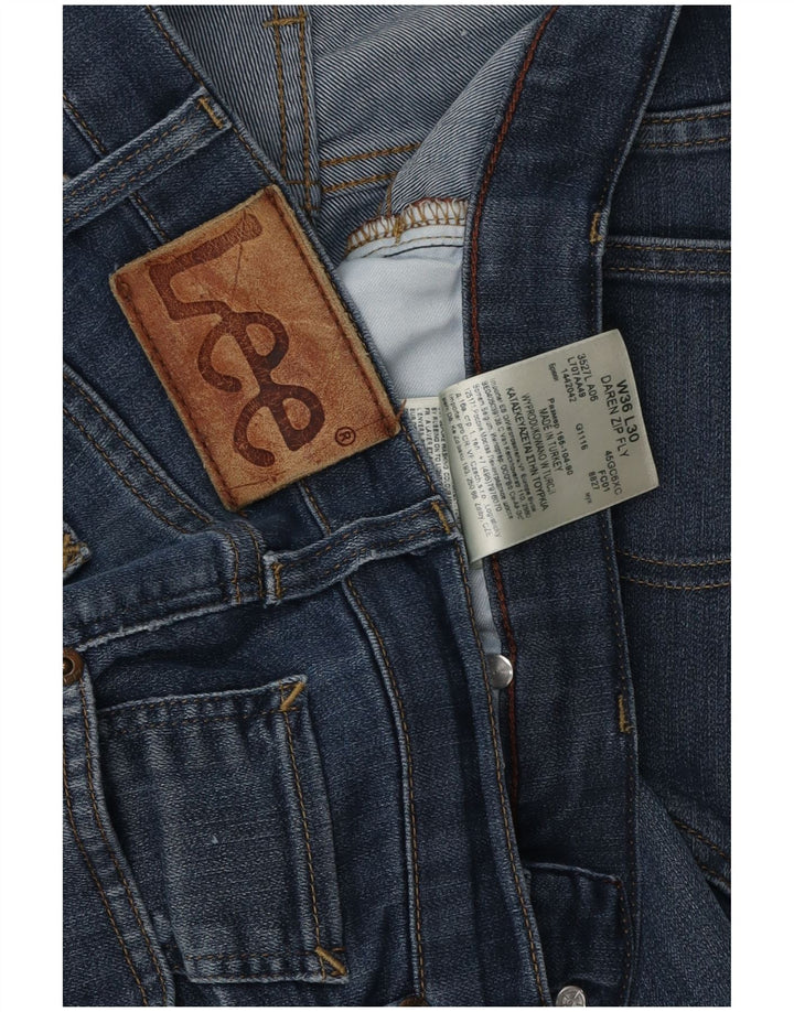 Blugi drepti pentru bărbați Lee Daren Zip Fly W36 L27 albastru