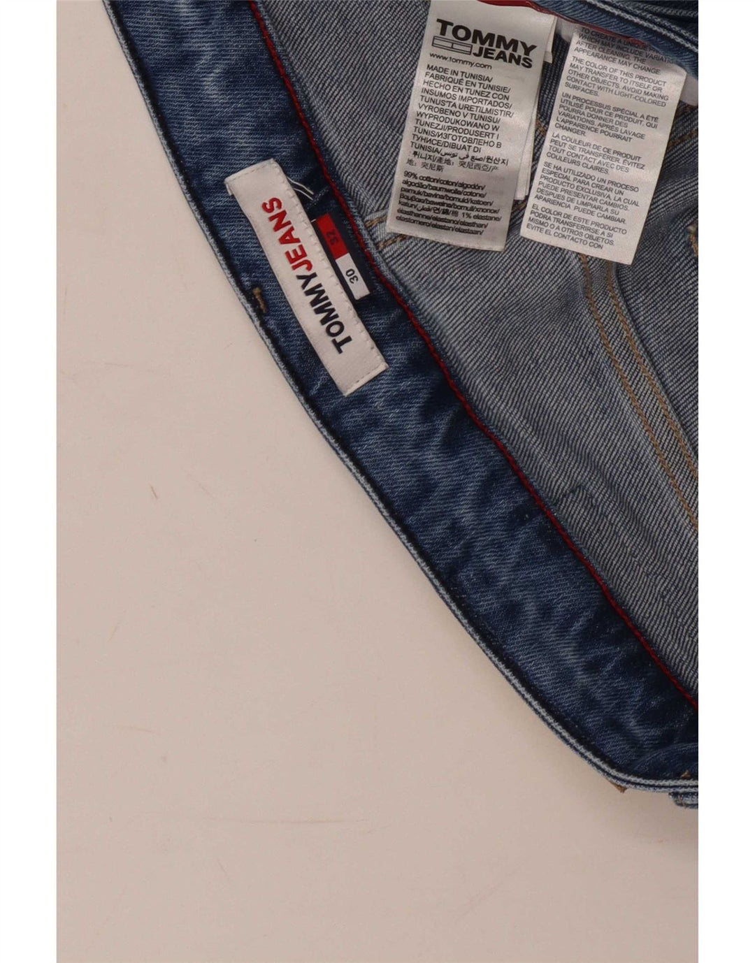 Blugi slim pentru bărbați Tommy Hilfiger W30 L32 Bumbac albastru