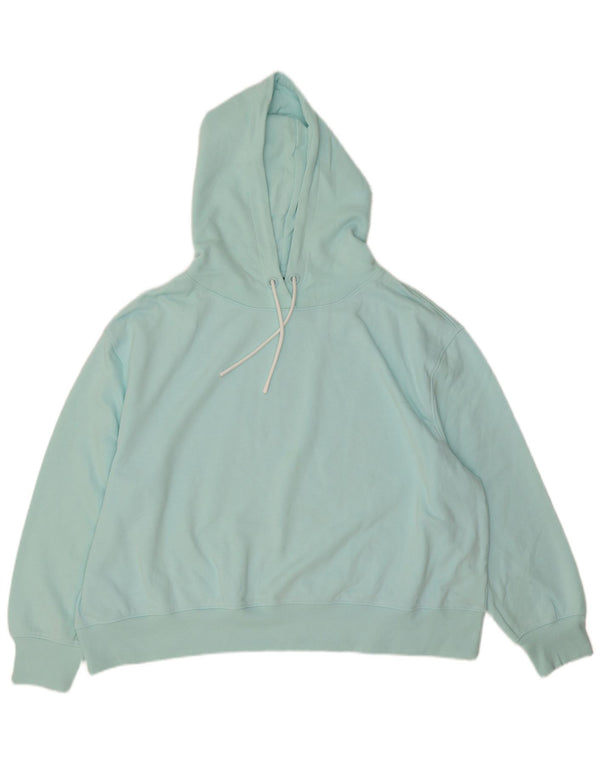 Pulover cu glugă supradimensionat pentru femei Marks & Spencer UK 20 2XL bumbac turcoaz