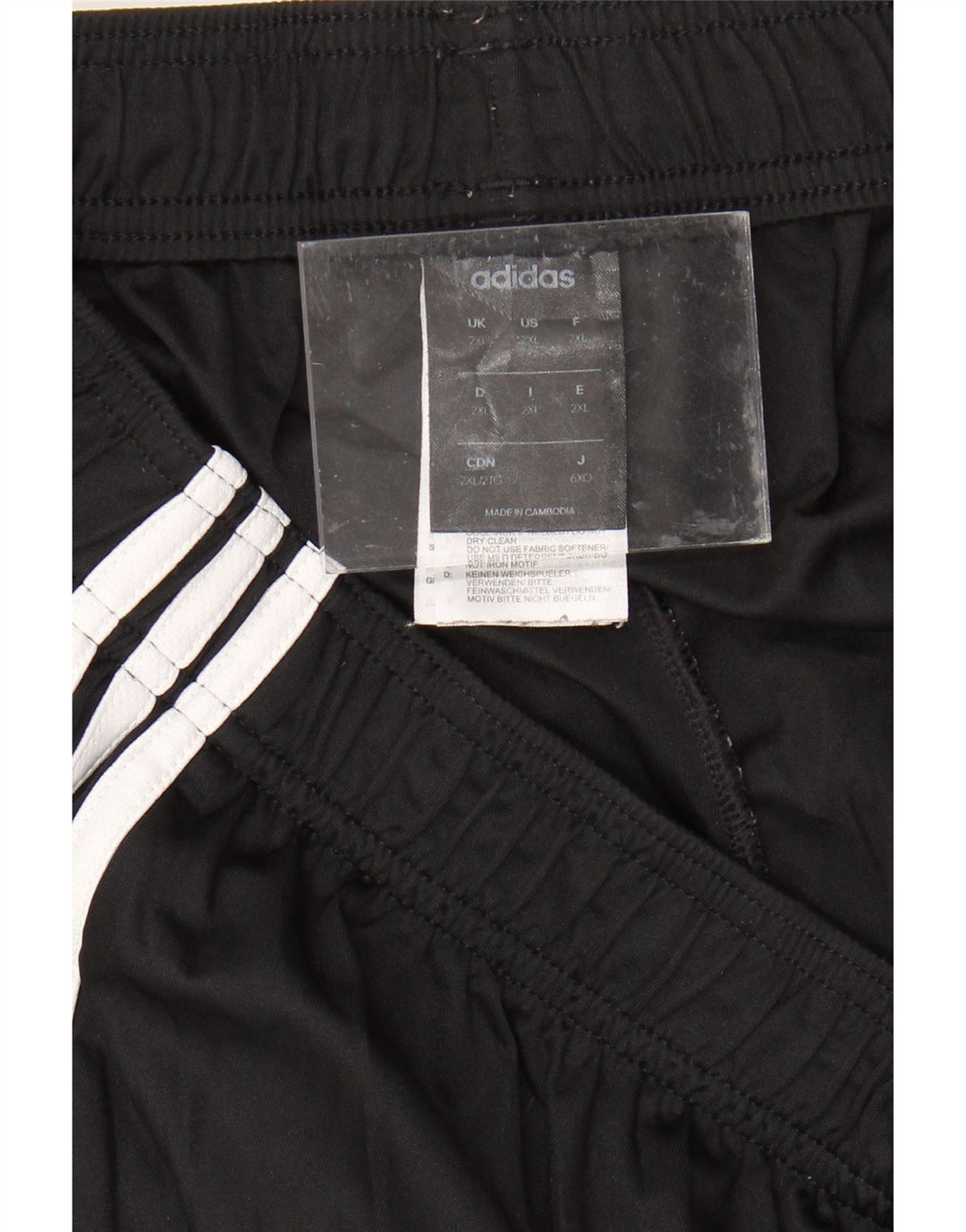 Pantaloni scurți casual pentru bărbați ADIDAS 2XL poliester negru