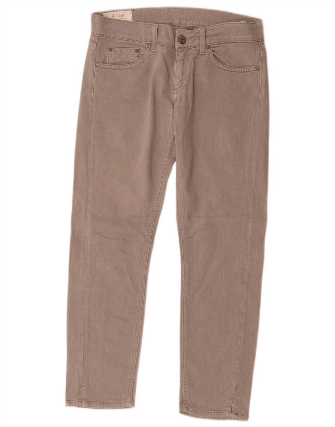 Dondup blugi crop slim pentru femei W27 L26 bumbac gri