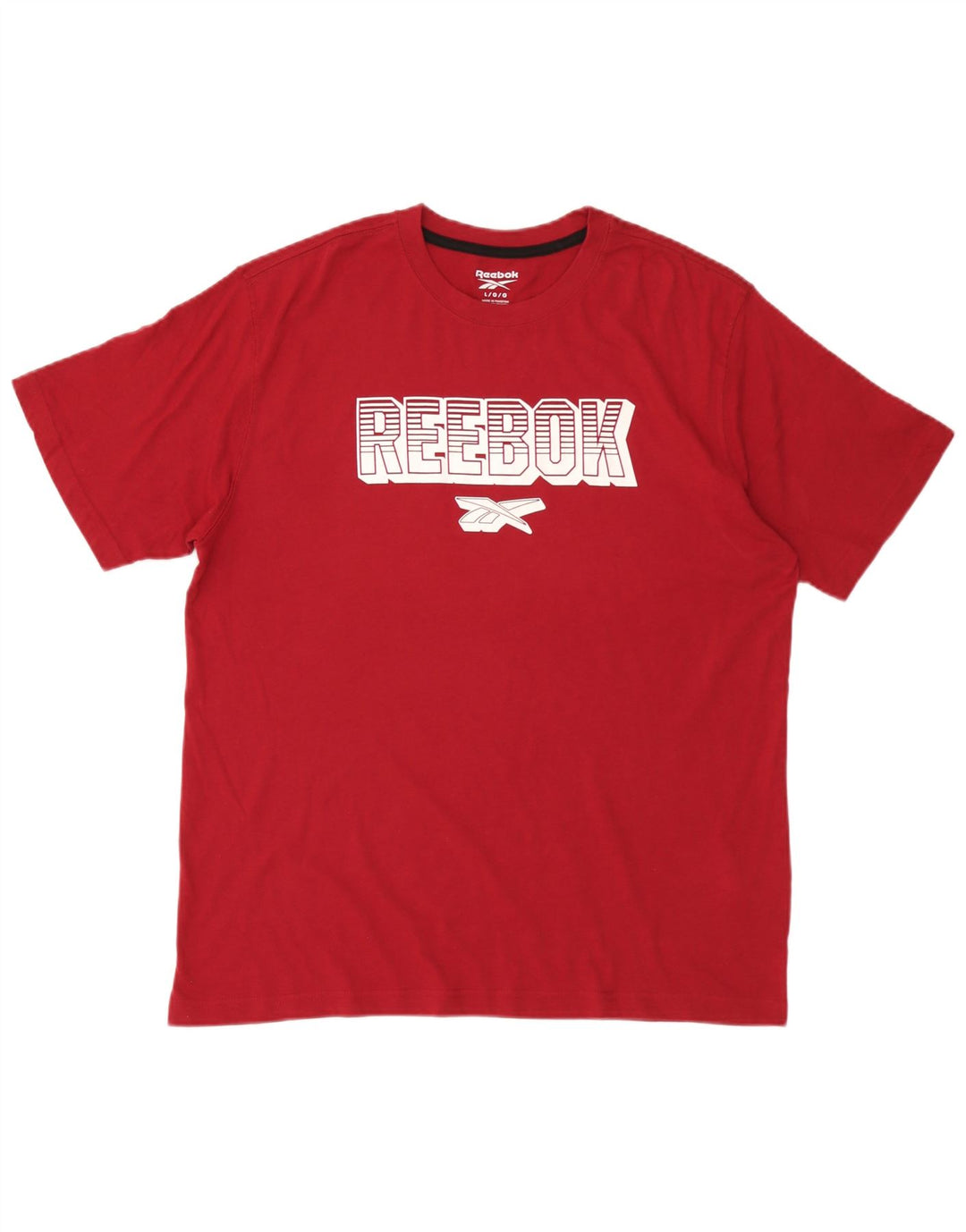 Tricou grafic Reebok pentru bărbați Top mare bumbac roșu