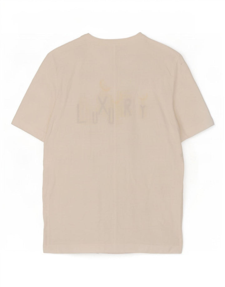 Tricou grafic supradimensionat pentru femei Di Bari Top EU 40 Medium White In